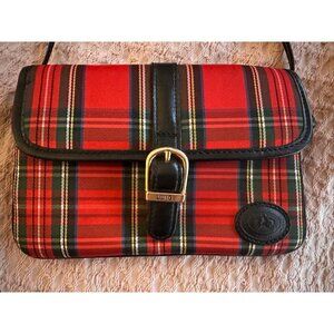 Luigi red plaid classic purse 8.5 x 5.5